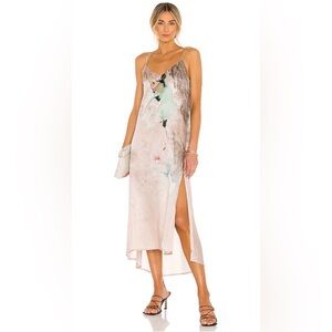All saints Essey Cassus Silk Blend Dress